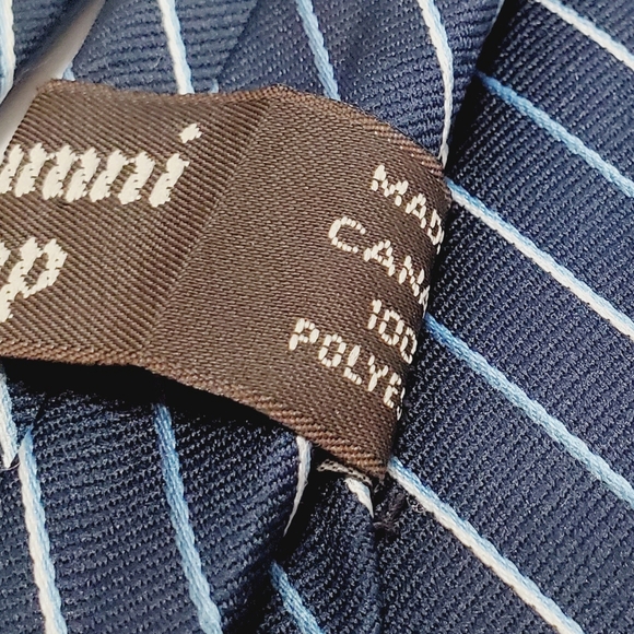 Alumni Repp Necktie Blue Stripe Pattern Repp Fabric Neck Tie 56x3" - Picture 3 of 6